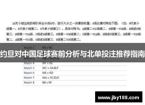 约旦对中国足球赛前分析与北单投注推荐指南
